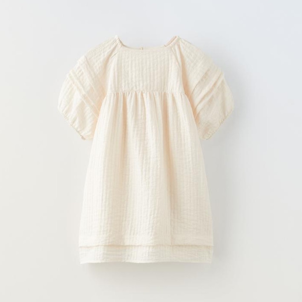 Zara Kids Casual Dress - Cream